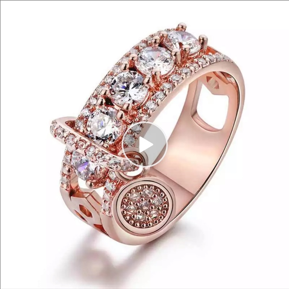 New Women’s Rose Gold Diamond Ring - Picture 3 of 4